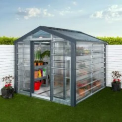 Adman Steel Sheds Multigrow 8x6.1 Greenhouse With Adjustable Vent -Deals Good Garden Tool Store adman steel sheds multigrow 8x6 1 greenhouse with adjustable vent5391538910349 01i bq