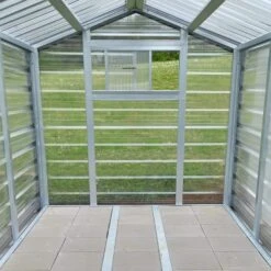 Adman Steel Sheds Multigrow 8x6.1 Greenhouse With Adjustable Vent -Deals Good Garden Tool Store adman steel sheds multigrow 8x6 1 greenhouse with adjustable vent5391538910349 36c bq