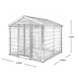 Adman Steel Sheds Multigrow 8x8.8 Greenhouse With Adjustable Vent -Deals Good Garden Tool Store adman steel sheds multigrow 8x8 8 greenhouse with adjustable vent5391538910356 01t bq