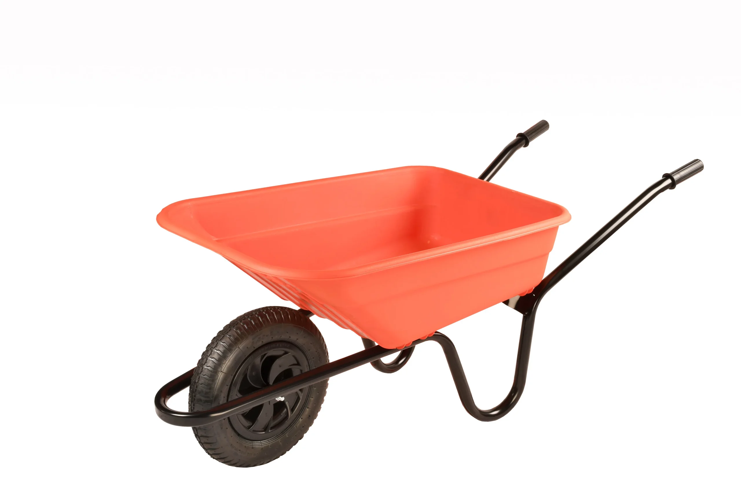 B&Q Sovereign Orange Metal & Polypropylene (PP) Wheelbarrow 90L 1 B&Q Sovereign Orange Metal & Polypropylene (PP) Wheelbarrow 90L