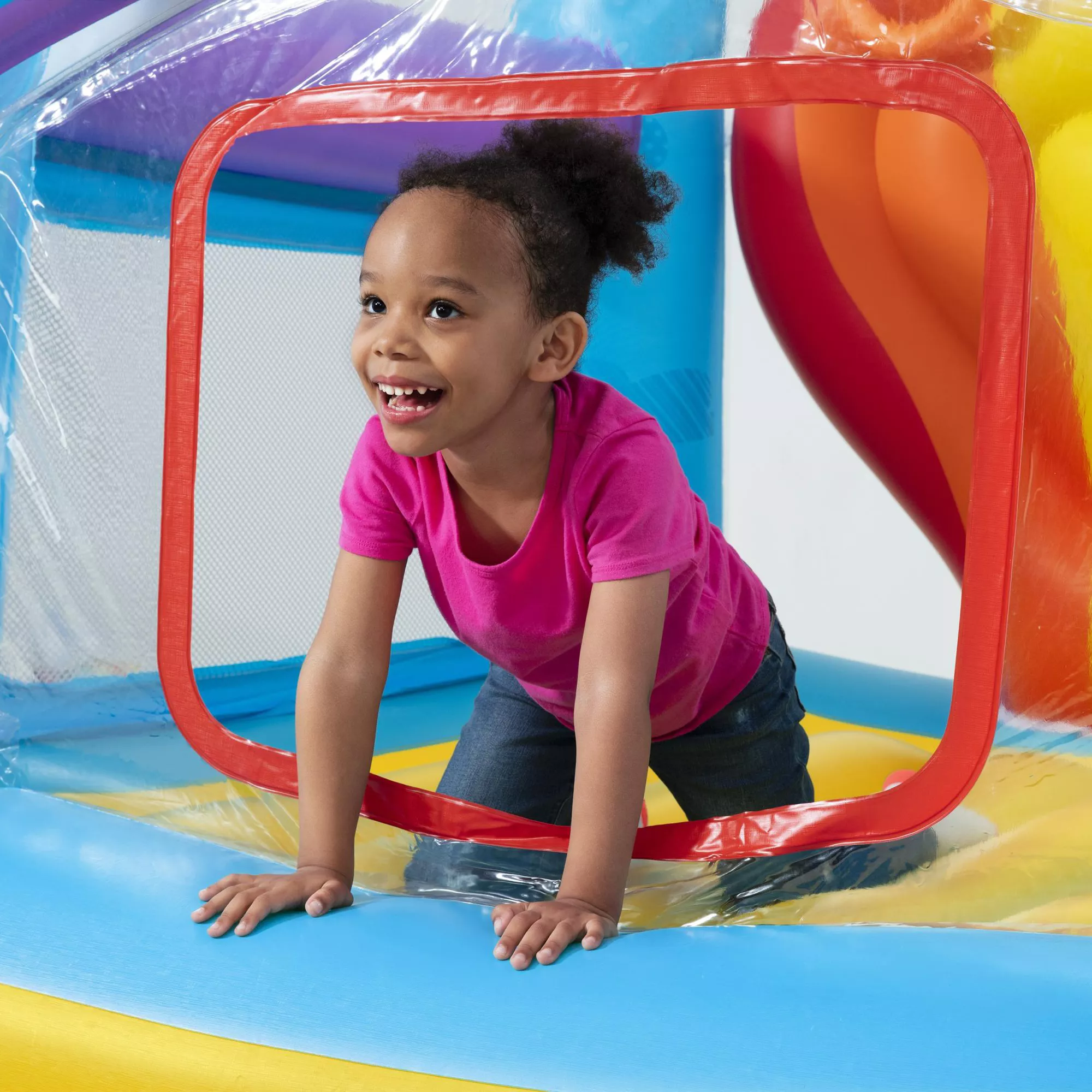 Bestway Multicolour Small Balloon Rectangular Bouncy Castle 4 Bestway Multicolour Small Balloon Rectangular Bouncy Castle - Image 4