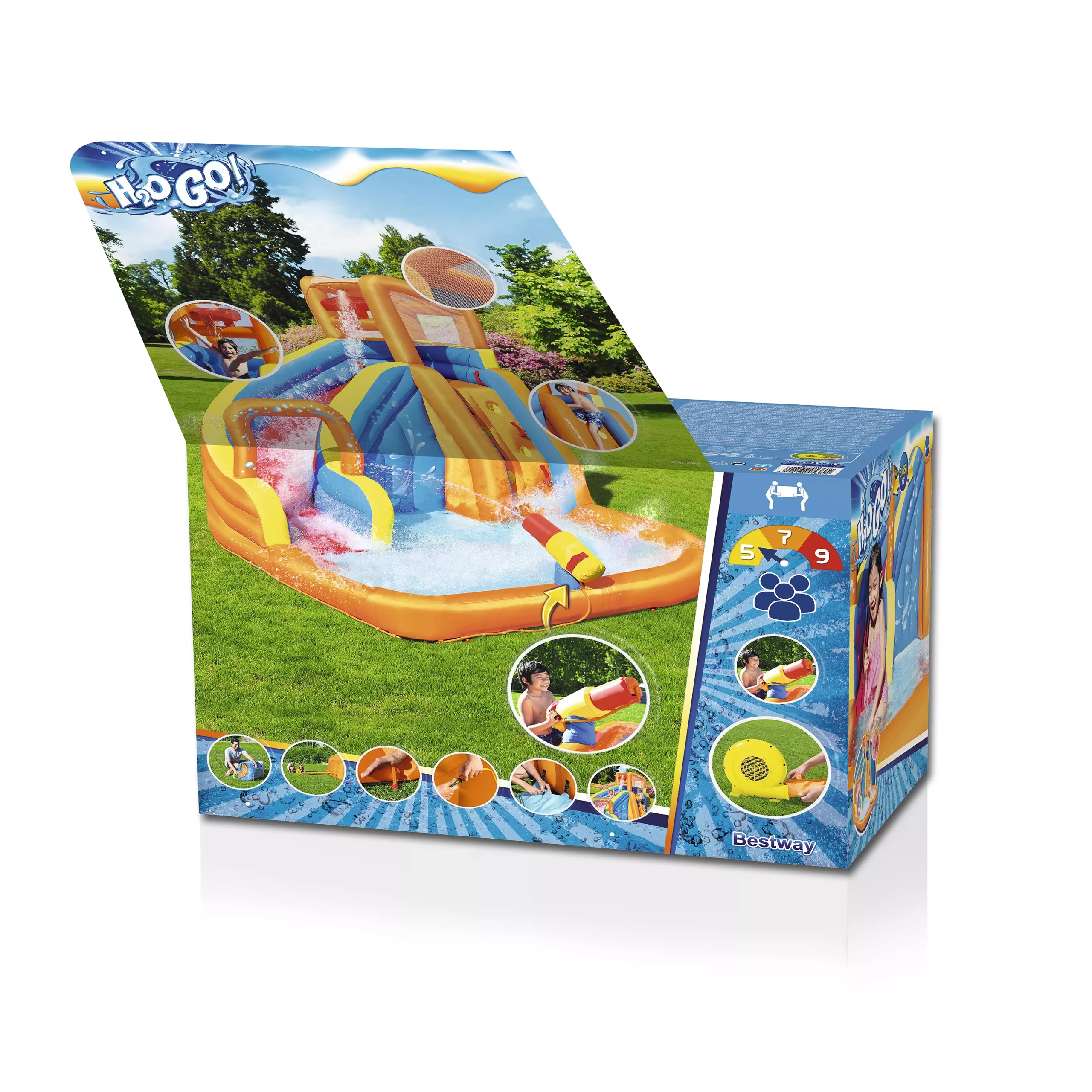 Bestway Multicolour Turbo Splash Water Park 2 Bestway Multicolour Turbo Splash Water Park - Image 2