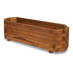 Blooma Bopha Brown Wooden Rectangular Trough -Deals Good Garden Tool Store blooma bopha brown wooden rectangular trough3663602701415 03bq