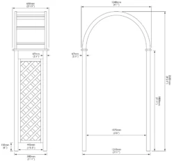 Blooma Chiltern Round Top Softwood Arch -Deals Good Garden Tool Store blooma chiltern round top softwood arch5397007055627 01t BQ