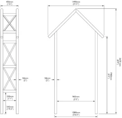 Blooma Cottage Apex Top Softwood Arch -Deals Good Garden Tool Store blooma cottage apex top softwood arch5397007055528 01t bq