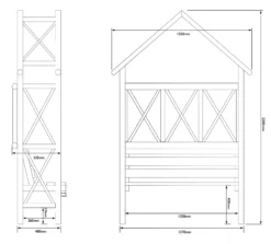 Blooma Cottage Arbour, (H)2200mm (W)560mm (D)560mm - Assembly Service Included 7 Blooma Cottage Arbour, (H)2200mm (W)560mm (D)560mm - Assembly Service Included -Deals Good Garden Tool Store blooma cottage arbour h 2200mm w 560mm d 560mm assembly service included5397007111606 01t bq
