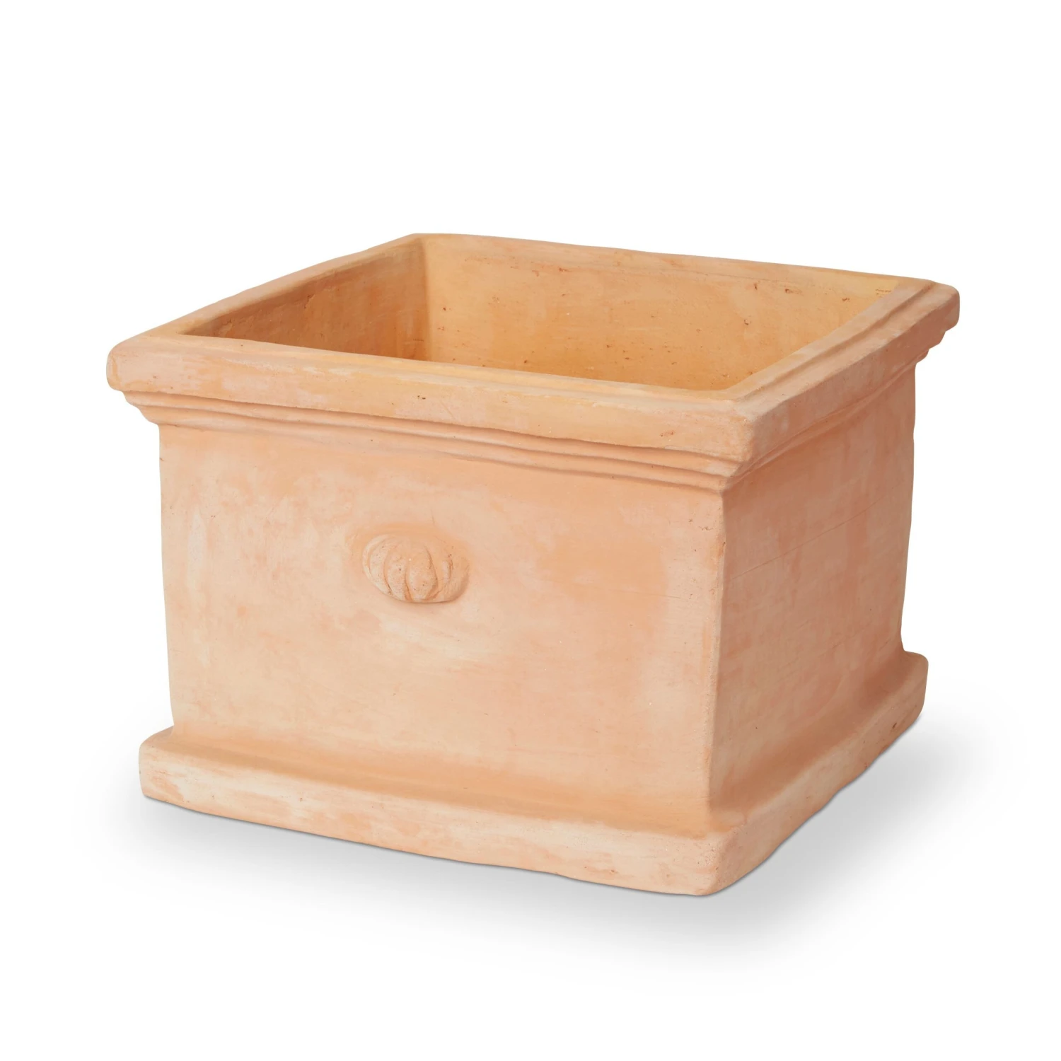 Blooma Mali White Washed Terracotta Square Plant Pot (Dia)35cm 2 Blooma Mali White Washed Terracotta Square Plant Pot (Dia)35cm - Image 2