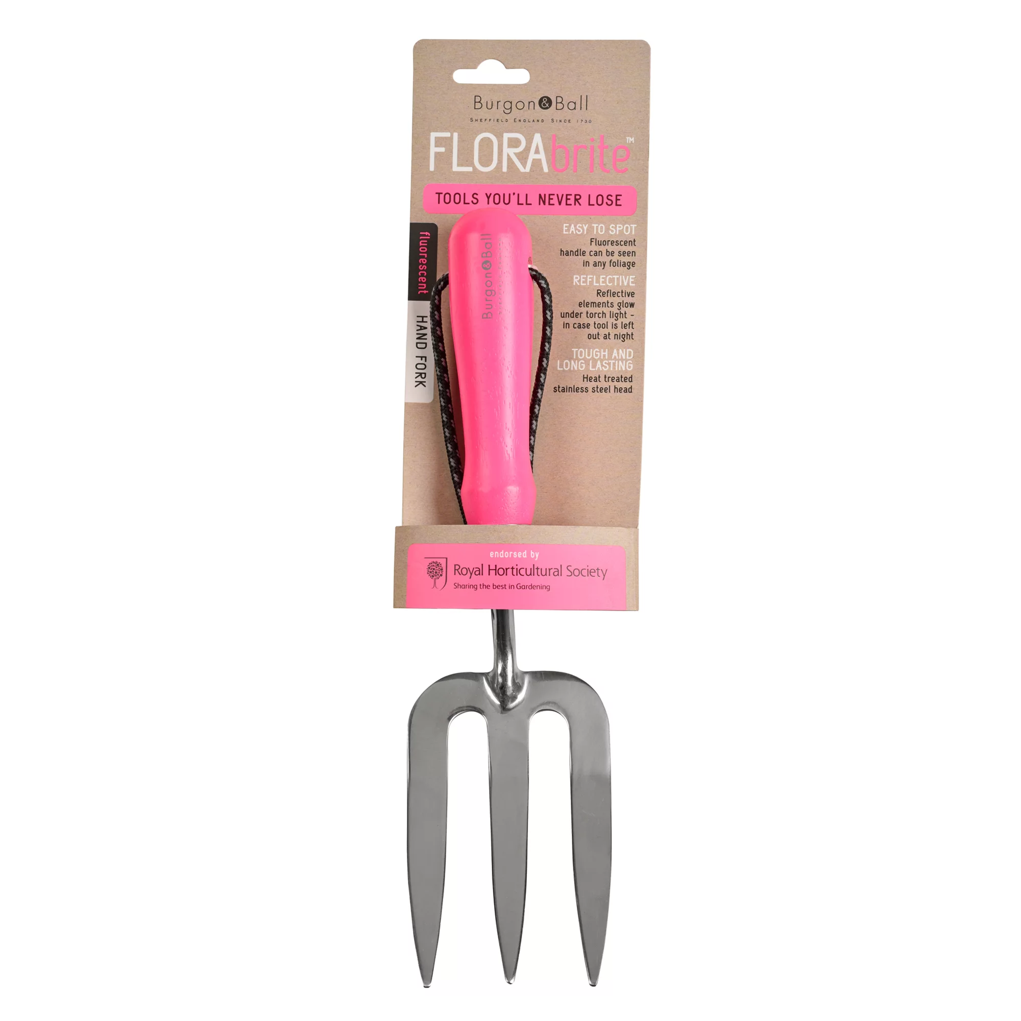 Burgon & Ball Pink Hand Fork 2 Burgon & Ball Pink Hand Fork - Image 2