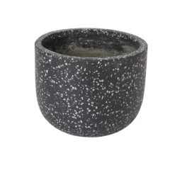 Charcoal Speckled Plant Pot (Dia)21.2cm