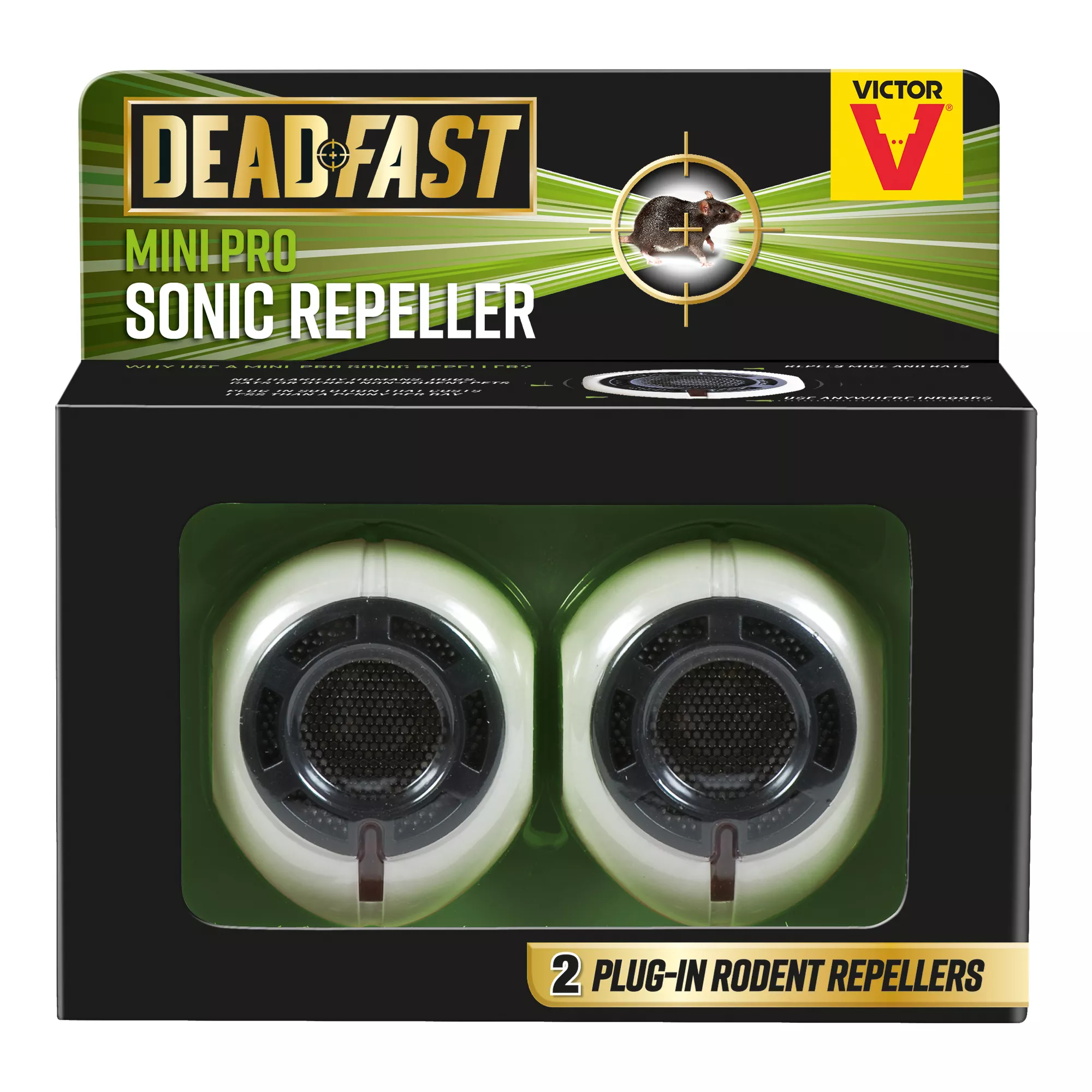 Deadfast Rodents Sonic Pest Repeller , Pack Of 2 1 Deadfast Rodents Sonic Pest Repeller , Pack Of 2