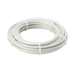 Diall White PVC & Steel Cable, (L)10m (Dia)5mm