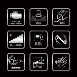 Erbauer ELMP170SP51 167cc Petrol Rotary Lawnmower -Deals Good Garden Tool Store erbauer elmp170sp51 167cc petrol rotary lawnmower5059340124438 01t