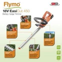 Flymo EasiCut 450 18V 450mm Cordless Hedge Trimmer -Deals Good Garden Tool Store flymo easicut 450 18v 450mm cordless hedge trimmer7392930760868 01t bq