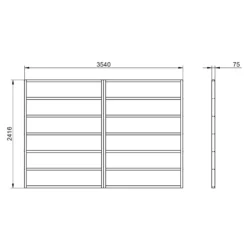 Forest 12x8 Timber Shed Base (L) 242cm X (W) 354cm - Assembly Service Included -Deals Good Garden Tool Store forest 12x8 timber shed base l 242cm x w 354cm assembly service included5013053182246 01t bq