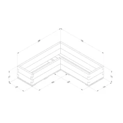 Forest Garden 1.3m X 1.3m Mixed Softwood Rectangular Raised Bed Kit 1.72m² -Deals Good Garden Tool Store forest garden 1 3m x 1 3m mixed softwood rectangular raised bed kit 1 72m 5013053193457 01t
