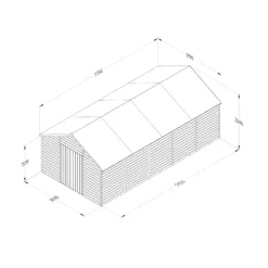 Forest Garden 10x20 Apex Dip Treated Shiplap Wooden Shed With Floor -Deals Good Garden Tool Store forest garden 10x20 apex dip treated shiplap wooden shed with floor5013053192962 01t