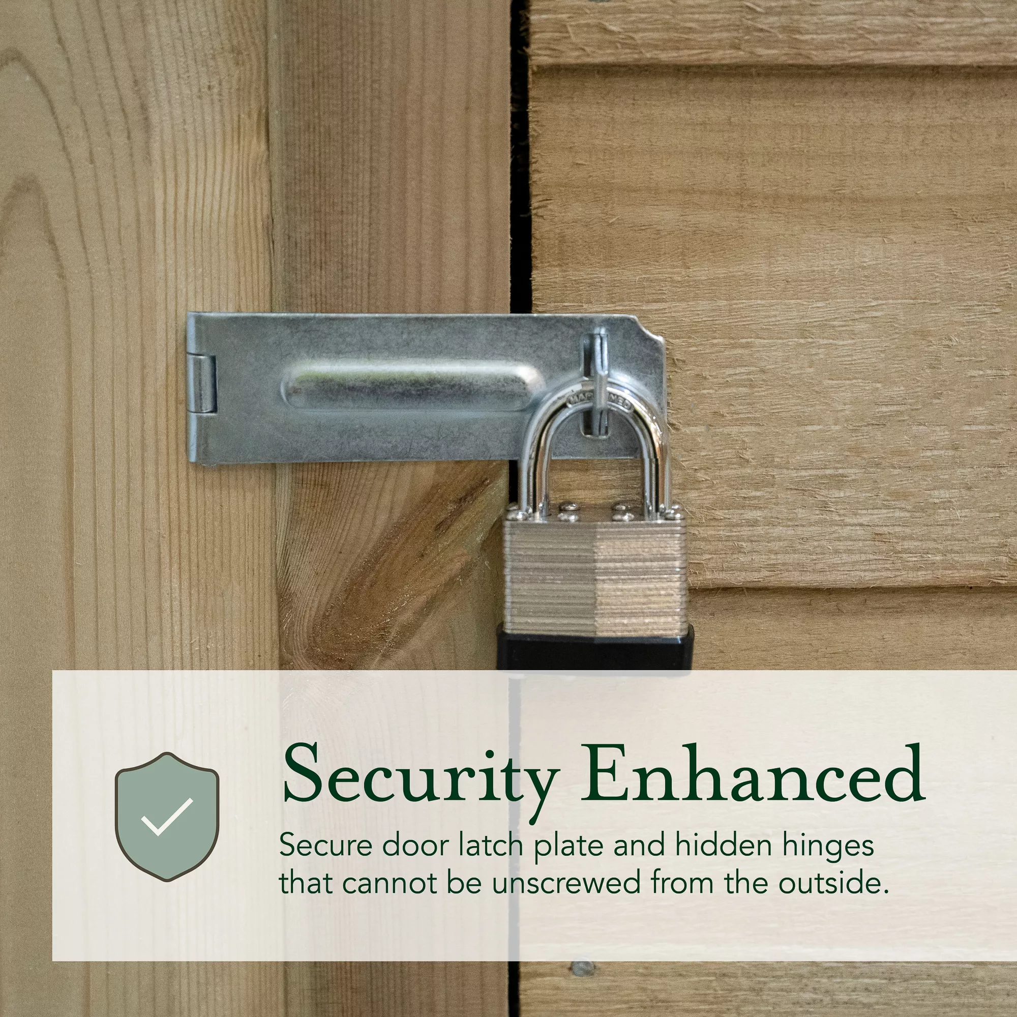 Forest Garden 10x6 Ft Apex Overlap Wooden Shed With Floor 8 Forest Garden 10x6 Ft Apex Overlap Wooden Shed With Floor - Image 8