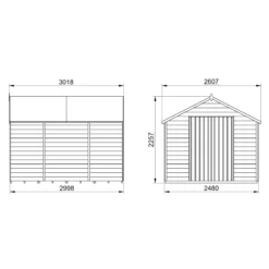 Forest Garden 10x8 Apex Pressure Treated Overlap Wooden Shed With Floor -Deals Good Garden Tool Store forest garden 10x8 apex pressure treated overlap wooden shed with floor5013053177921 01t bq