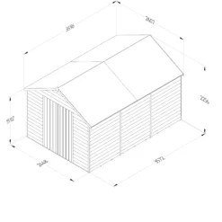 Forest Garden 12x8 Ft Apex Overlap Wooden Shed With Floor - Assembly Service Included -Deals Good Garden Tool Store forest garden 12x8 ft apex overlap wooden shed with floor assembly service included5013053192887 01t