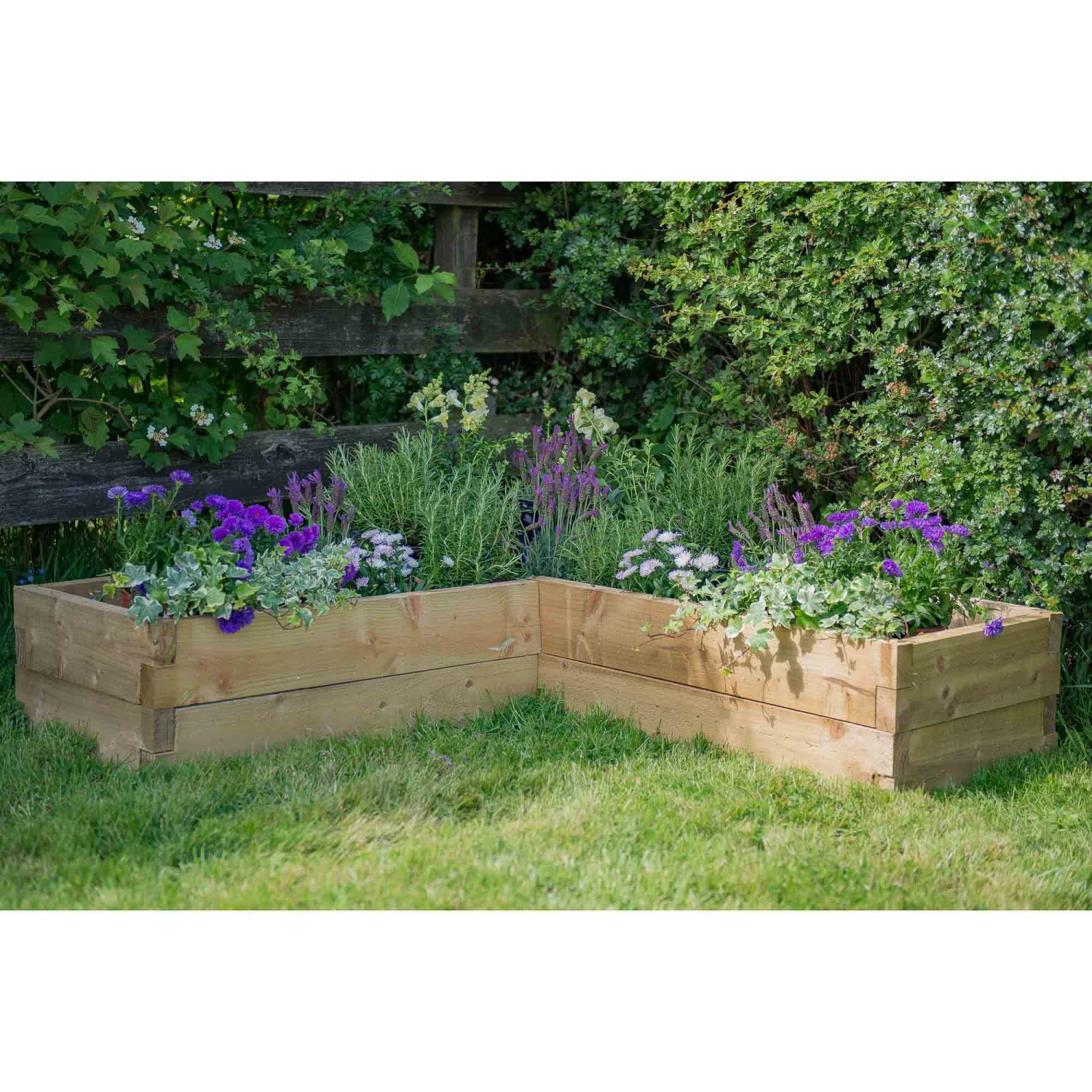 Forest Garden 28 X 131 X 131 Wood Rectangular Raised Bed Kit 1 Forest Garden 28 X 131 X 131 Wood Rectangular Raised Bed Kit