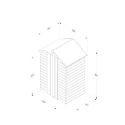 Forest Garden 4x3 Apex Dip Treated Shiplap Wooden Shed With Floor (Base Included) - Assembly Service Included -Deals Good Garden Tool Store forest garden 4x3 apex dip treated shiplap wooden shed with floor base included assembly service included5013053194041 02i4