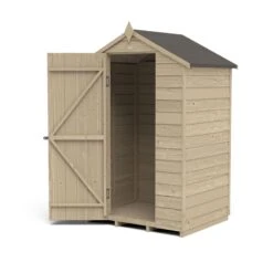 Forest Garden 4x3 Apex Pressure Treated Overlap Wooden Shed With Floor (Base Included) - Assembly Service Included -Deals Good Garden Tool Store forest garden 4x3 apex pressure treated overlap wooden shed with floor base included assembly service included5013053176771 21c bq