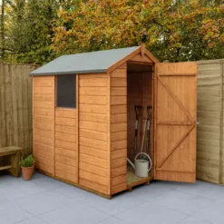 Forest Garden 6x4 Ft Apex Shiplap Wooden Shed With Floor - Assembly Service Included