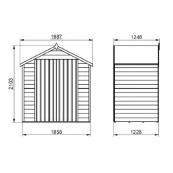 Forest Garden 6x4 Ft Apex Wooden 2 Door Shed With Floor - Assembly Service Included -Deals Good Garden Tool Store forest garden 6x4 ft apex wooden 2 door shed with floor assembly service included5013053177303 01t bq