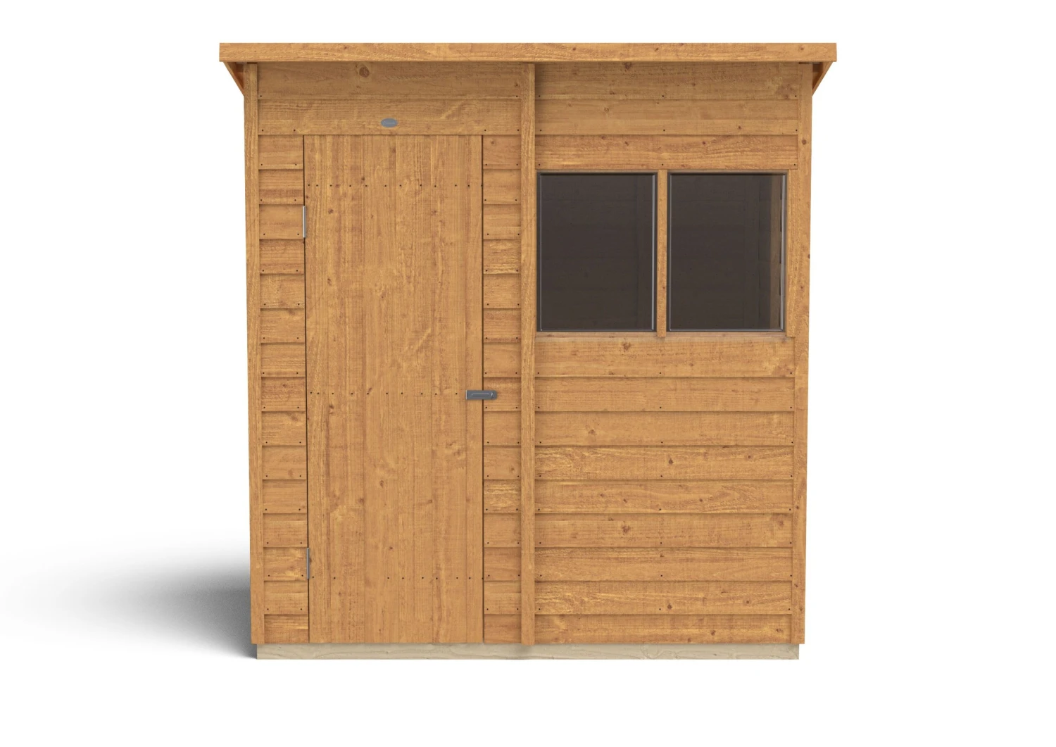 Forest Garden 6x4 Pent Dip Treated Overlap Wooden Shed With Floor 3 Forest Garden 6x4 Pent Dip Treated Overlap Wooden Shed With Floor - Image 3