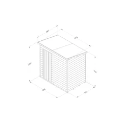 Forest Garden 6x4 Pent Pressure Treated Overlap Wooden Shed With Floor (Base Included) -Deals Good Garden Tool Store forest garden 6x4 pent pressure treated overlap wooden shed with floor base included 5013053192900 01t