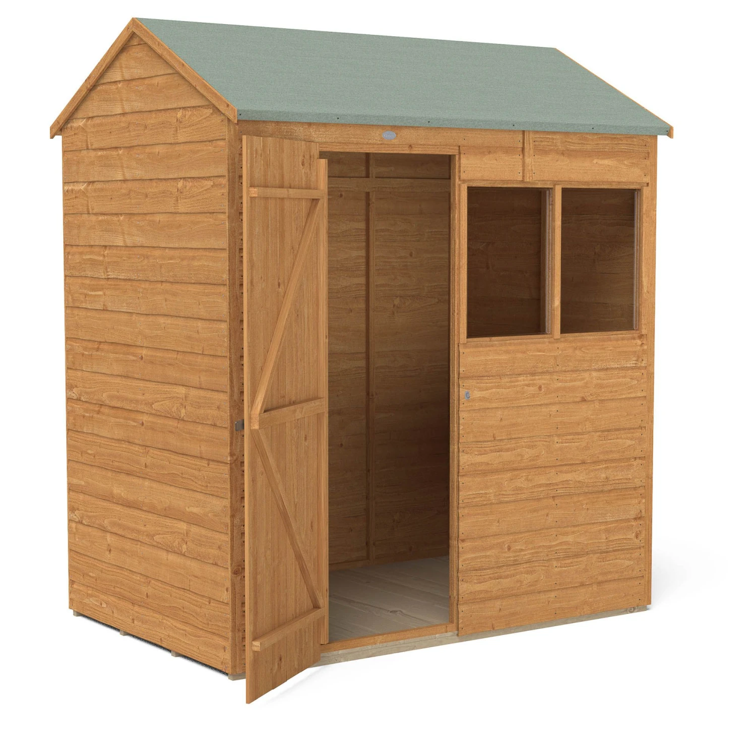 Forest Garden 6X4 Reverse Apex Dip Treated Shiplap Shed With Floor - Assembly Service Included 7 Forest Garden 6X4 Reverse Apex Dip Treated Shiplap Shed With Floor - Assembly Service Included - Image 7
