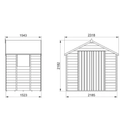 Forest Garden 7x5 Apex Dip Treated Overlap Wooden Shed With Floor - Assembly Service Included -Deals Good Garden Tool Store forest garden 7x5 apex dip treated overlap wooden shed with floor assembly service included5013053177785 01t bq