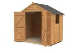 Forest Garden 7x5 Apex Dip Treated Overlap Wooden Shed With Floor (Base Included) -Deals Good Garden Tool Store forest garden 7x5 apex dip treated overlap wooden shed with floor base included 5013053177792 21c bq