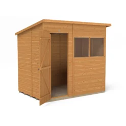 Forest Garden 7x5 Ft Pent Shiplap Wooden 2 Windows Shed With Floor (Base Included) - Assembly Service Included -Deals Good Garden Tool Store forest garden 7x5 ft pent shiplap wooden 2 windows shed with floor base included assembly service included5013053178959 03c bq
