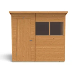 Forest Garden 7x5 Ft Pent Shiplap Wooden 2 Windows Shed With Floor (Base Included) - Assembly Service Included -Deals Good Garden Tool Store forest garden 7x5 ft pent shiplap wooden 2 windows shed with floor base included assembly service included5013053178959 04c bq