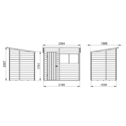 Forest Garden 7x5 Pent Dip Treated Overlap Wooden Shed With Floor (Base Included) - Assembly Service Included -Deals Good Garden Tool Store forest garden 7x5 pent dip treated overlap wooden shed with floor base included assembly service included5013053178461 01t bq