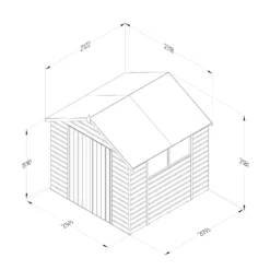 Forest Garden 7x7 Apex Dip Treated Shiplap Wooden Shed With Floor - Assembly Service Included -Deals Good Garden Tool Store forest garden 7x7 apex dip treated shiplap wooden shed with floor assembly service included5013053194164 02i