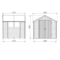 Forest Garden 7x7 Ft Apex Overlap Wooden 2 Door 2 Windows Shed With Floor (Base Included) -Deals Good Garden Tool Store forest garden 7x7 ft apex overlap wooden 2 door 2 windows shed with floor base included 5013053177891 01t bq