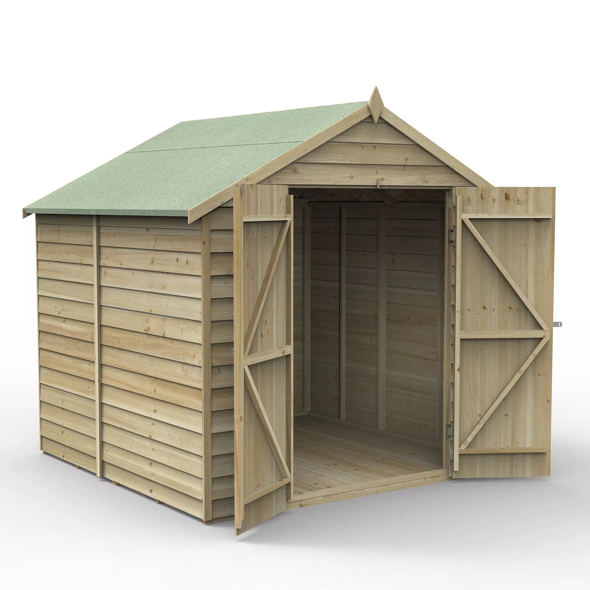 Forest Garden 7x7 Ft Apex Overlap Wooden Shed With Floor 1 Forest Garden 7x7 Ft Apex Overlap Wooden Shed With Floor