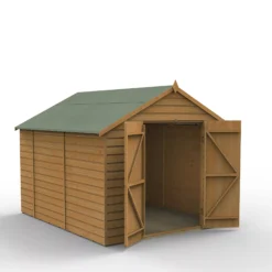 Forest Garden 8x10 Apex Dip Treated Shiplap Wooden Shed With Floor