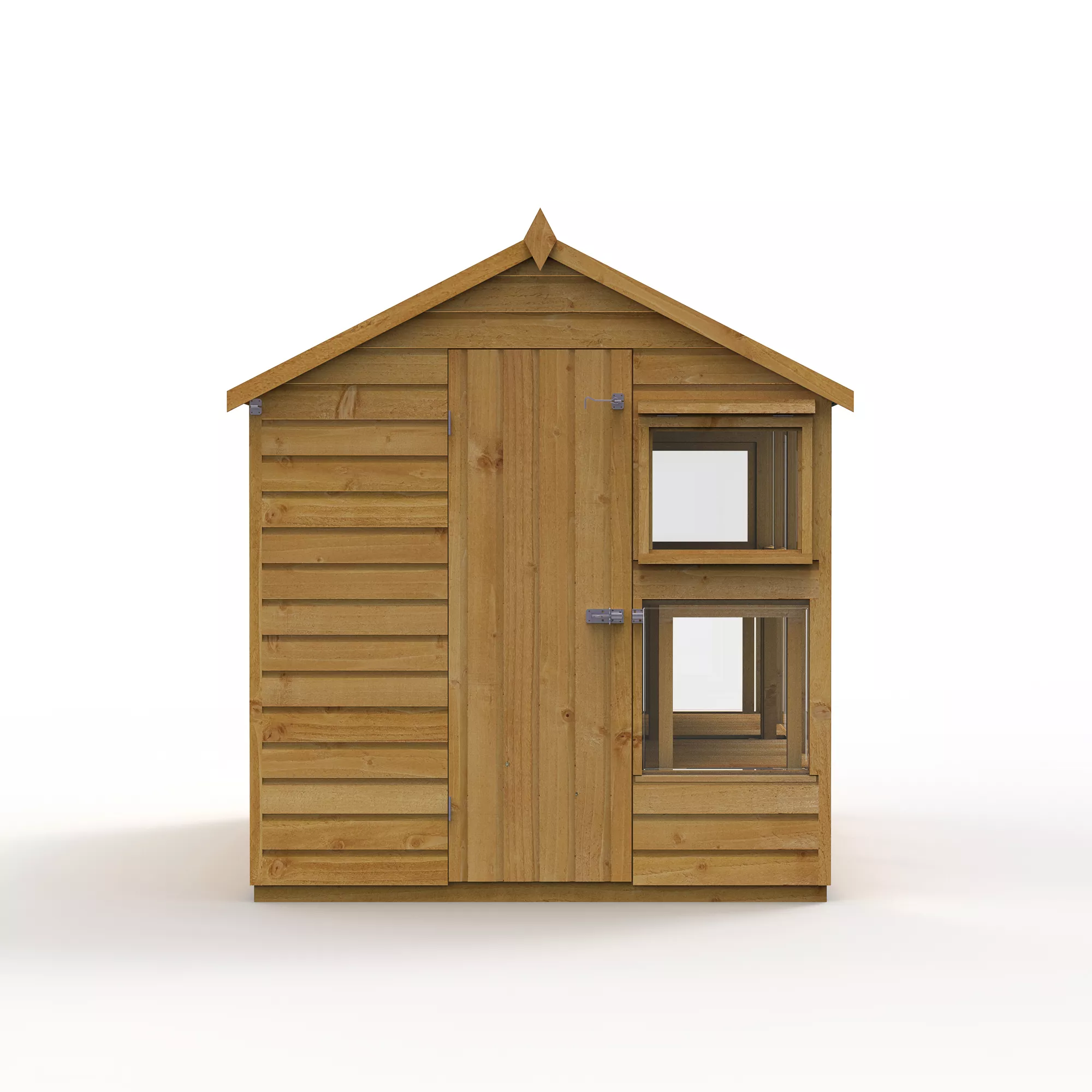 Forest Garden 8x6 Apex Dip Treated Shiplap Wooden Shed With Floor - Assembly Service Included 3 Forest Garden 8x6 Apex Dip Treated Shiplap Wooden Shed With Floor - Assembly Service Included - Image 3