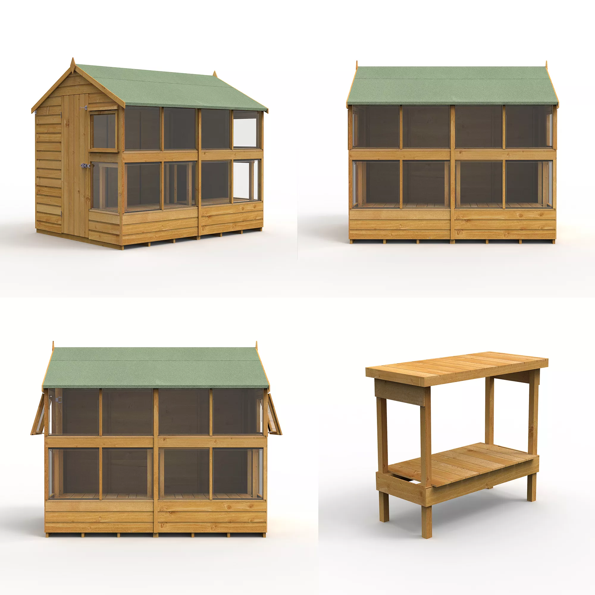 Forest Garden 8x6 Apex Dip Treated Shiplap Wooden Shed With Floor - Assembly Service Included 5 Forest Garden 8x6 Apex Dip Treated Shiplap Wooden Shed With Floor - Assembly Service Included - Image 5
