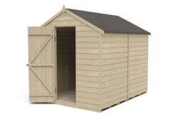 Forest Garden 8x6 Apex Pressure Treated Overlap Wooden Shed With Floor (Base Included) -Deals Good Garden Tool Store forest garden 8x6 apex pressure treated overlap wooden shed with floor base included 5013053177419 21c bq