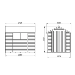 Forest Garden 8x6 Ft Apex Shiplap Wooden 2 Door 2 Windows Shed With Floor - Assembly Service Included -Deals Good Garden Tool Store forest garden 8x6 ft apex shiplap wooden 2 door 2 windows shed with floor assembly service included5013053178775 04t bq