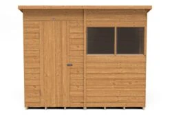 Forest Garden 8x6 Pent Dip Treated Overlap Wooden Shed With Floor (Base Included) -Deals Good Garden Tool Store forest garden 8x6 pent dip treated overlap wooden shed with floor base included 5013053178553 02c bq