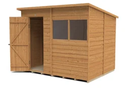 Forest Garden 8x6 Pent Dip Treated Overlap Wooden Shed With Floor (Base Included) -Deals Good Garden Tool Store forest garden 8x6 pent dip treated overlap wooden shed with floor base included 5013053178553 21c bq