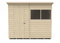 Forest Garden 8x6 Pent Pressure Treated Overlap Wooden Shed With Floor (Base Included) - Assembly Service Included -Deals Good Garden Tool Store forest garden 8x6 pent pressure treated overlap wooden shed with floor base included assembly service included5013053178614 02c bq