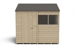 Forest Garden 8x6 Reverse Apex Pressure Treated Overlap Wooden Shed With Floor -Deals Good Garden Tool Store forest garden 8x6 reverse apex pressure treated overlap wooden shed with floor5013053178256 02c bq