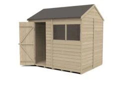 Forest Garden 8x6 Reverse Apex Pressure Treated Overlap Wooden Shed With Floor -Deals Good Garden Tool Store forest garden 8x6 reverse apex pressure treated overlap wooden shed with floor5013053178256 21c bq