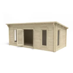 Forest Garden Arley 6x3 Toughened Glass Pent Loglap Solid Wood Cabin With Double Door - Assembly Service Included -Deals Good Garden Tool Store forest garden arley 6x3 toughened glass pent loglap solid wood cabin with double door assembly service included5013053181539 04c bq